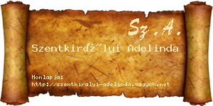 Szentkirályi Adelinda névjegykártya